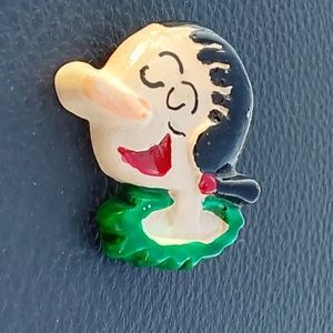 Vintage Lisa Frank Pin, Popeye Olive Oyl, Rare 1980's Lisa Frank Jewelry